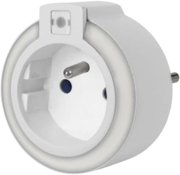 Perel LED-NACHTLICHT MIT STECKDOSE - SCHUTZKONTAKT (FRANZÖSISCHES SYSTEM)