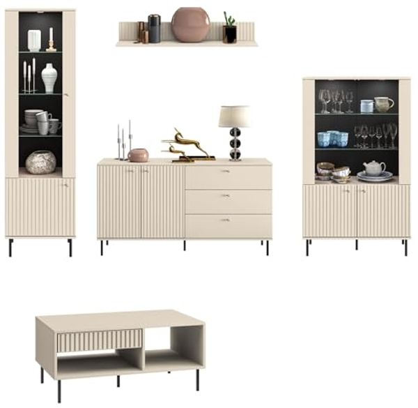Wohnzimmer-Set Wohnwand SOPHIE 5-teilig
