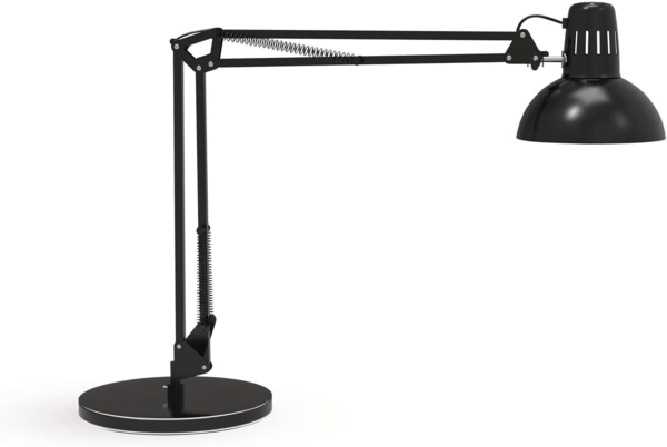 Maul LED Schreibtischlampe MAULstudy | Verstellbare Stehlampe mit Gelenkarm für Büro, Arbeitszimmer und Schreibtisch | Elegante Bürolampe aus Metall | Inklusive LED-Leuchtmittel | Schwarz