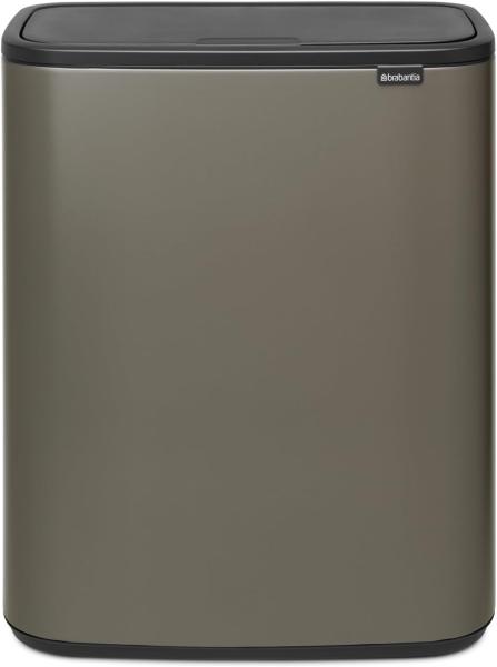 Brabantia Mülleimer, Platinum, 60 Liter