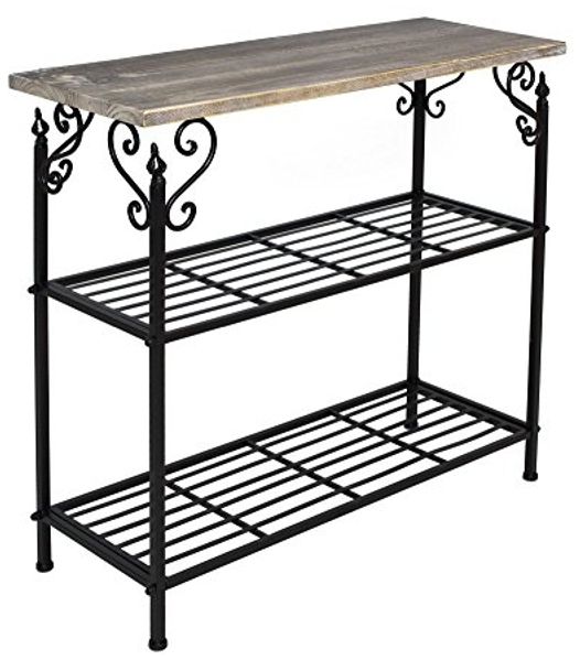 Metallregal "Bordeaux" Standregal Ablageregal Bücherregal Terrassenregal