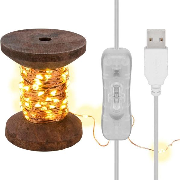 Goobay 60341 Lichterketten Braun Transparent Kupfer Kunststoff Holz IP20 Transparent 100 Lampen