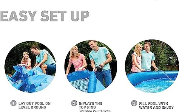 Intex Easy Set Quick Up Pool 244x61 mit Pumpe 28108GN Bild 6