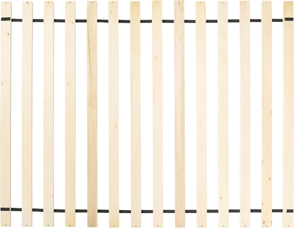 Bett mit Lattenrost MILLAY 140 x 200 cm Stoff Cremeweiß Bild 7