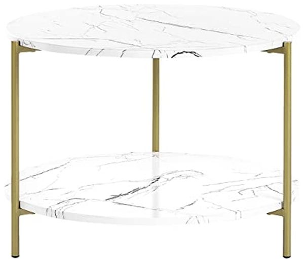 Couchtisch REVA Marmor Optik Weiß