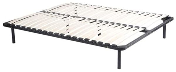 Vente-unique - KALISTA Lattenrost und Bettrahmen Metall Schwarz - B 118 cm3,8 cm x H 5 cm25 cm x L 198 cm3,8 cm Bild 4