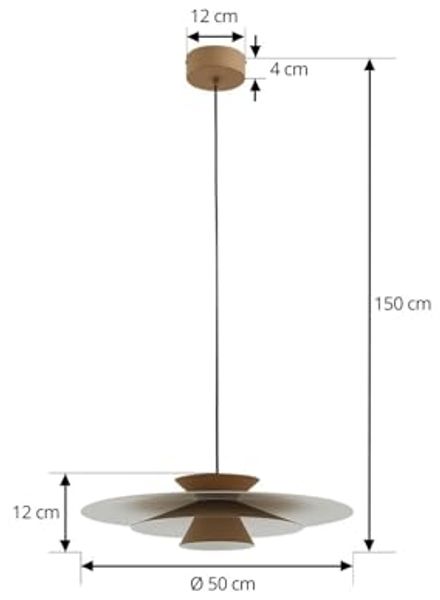 Lucande Hängeleuchte Livie, Enthalten, LED 10 W gesamt, warmweiß Bild 5