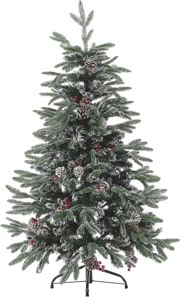 Künstlicher Weihnachtsbaum mit Schnee bestreut 120 cm grün DENALI