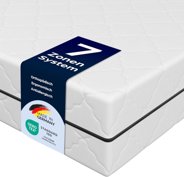 Taschenfederkern-Matratze ECO - H2 - 200 x 120 x 19 cm Bild 1