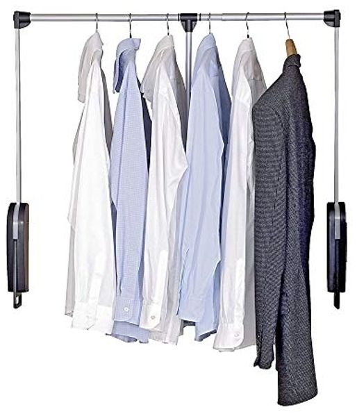 WENKO Kleiderstange, Garderobenlift, schwenkbar, für Schrankinnenmaße 87 bis 130 cm Breite