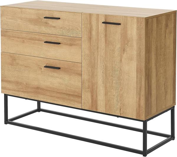 Sideboard Lavangen 75x100x35 cm Eicheoptik [en. casa] Bild 3
