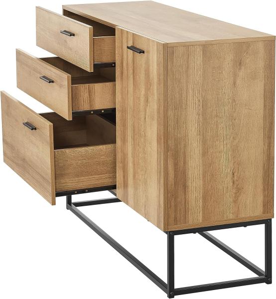 Sideboard Lavangen 75x100x35 cm Eicheoptik [en. casa] Bild 6