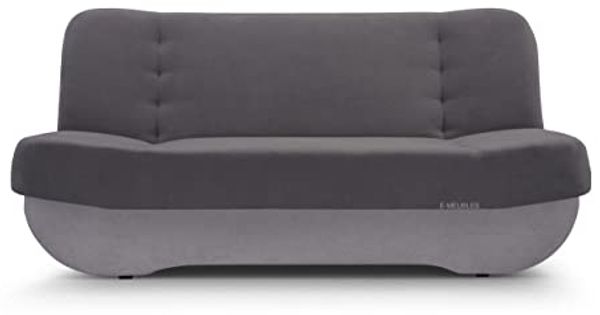 MOEBLO Schlafsofa Pafos, Sofa Kippsofa Klappsofa Click-Clack, Couch Polstermöbel Sitzmöbel Wohnzimmermöbel 2-Sitzer-Sofa Stoffsofa, mit Relaxfunktion
