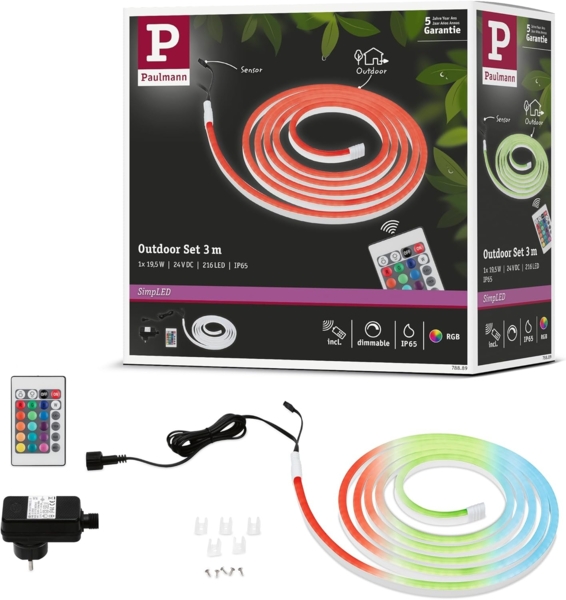 Paulmann 78889 SimpLED Outdoor Basiset 3m IP44 RGB