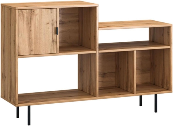 Kommode Kendo Regalschrank 125x35x84cm Wotan Eiche 1-türig