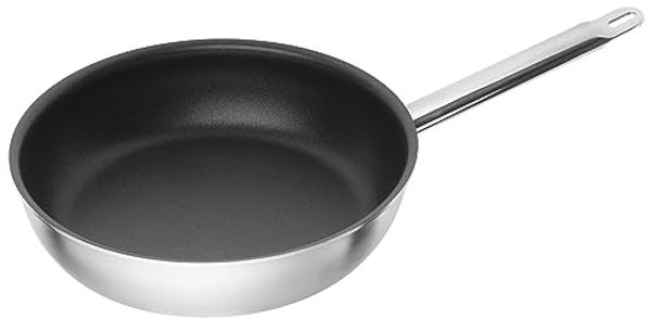 ZWILLING Pro Bratpfanne 28 cm, 18/10 Edelstahl, Silber-Schwarz