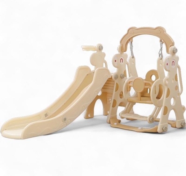 habeig Indoor-Rutsche 4-in-1 Multifunktionale Kinderrutsche mit Schaukel Zusammenklappbar, extrem stabil