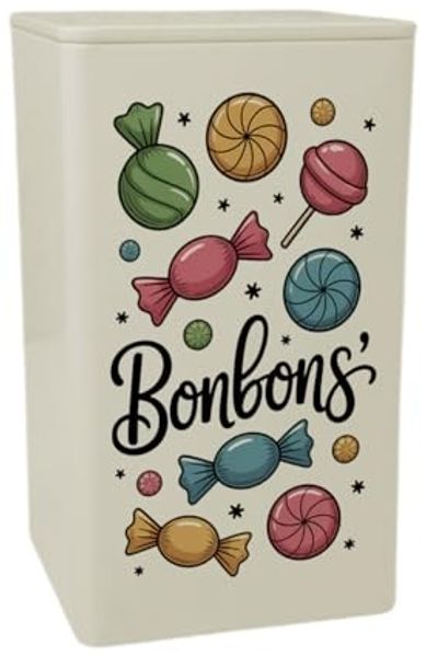 speecheese Aufbewahrungsdose Bunte Bonbons und Lutscher Dose 900ml Süßigkeitenaufbewahrung