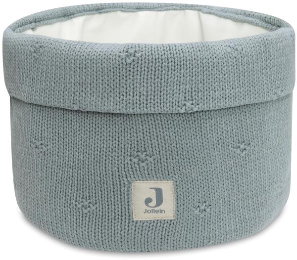 Jollein Cosy Knit Kommodenkorb - Sea Green Blau