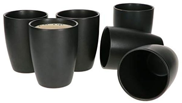 MamboCat Becher MamboCat 6er Set Kaffeebecher ohne Henkel Leopard Lampart Nero schwarz