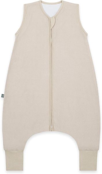 Emma & Noah Schlafsack mit Füßen 1.0 TOG, Essential Beige 90cm (Emma & Noah GmbH)