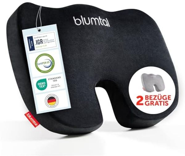 Blumtal Sitzkissen Ergonomisches Sitzkissen - in 3 Härtegraden, ideales Sitzkissen für das Auto und Büro