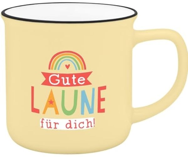 Tasse Lieblings-Becher Tee Kaffeetasse Geschenk Sheepworld GUTE LAUNE 74664