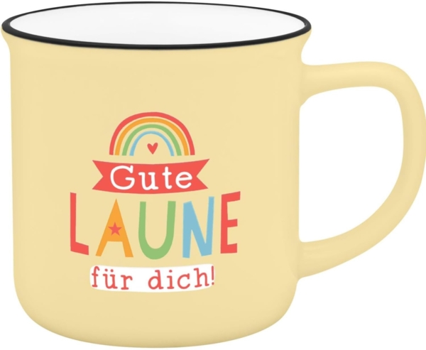 Tasse Lieblings-Becher Tee Kaffeetasse Geschenk Sheepworld GUTE LAUNE 74664
