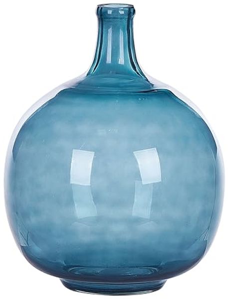 Dekovase CHAPPATHI Glas 31 cm Blau