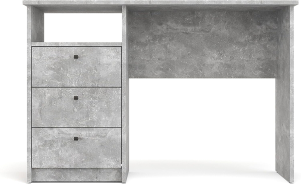 KOMTO Schreibtisch Oslo 110 H Griffe Computertisch Klein Arbeitstisch mit Schubladen, Büro PC-Tisch Kinderschreibtisch Schreibtisch 110 x 50 x 74 cm Bild 7