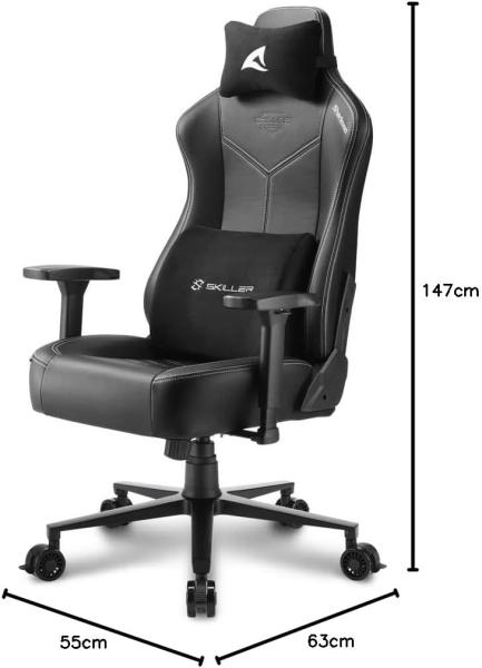 Sharkoon Skiller SGS30 Gaming Stuhl - Aluminium - Bis zu 130 kg Bild 2