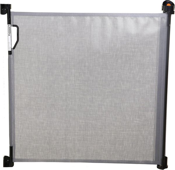 Tür- und Treppenschutzgitter, einziehbar, versetzbar, Öffnungen bis 140 cm, weiß