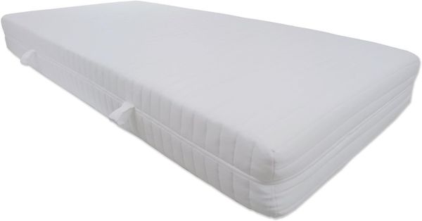 Q XXL Soft 9 Zonen Orthopädische Kaltschaummatratze (90x200) x ca. 23,5 cm Kern mit gesteppten Doppeltuchbezug ca. 25 cm (H2) Made in Germany
