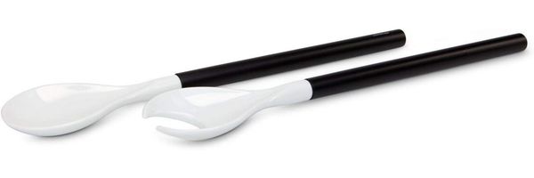 ASA Selection Grande Originale Salatbesteck mit Holzgriff schwarz
