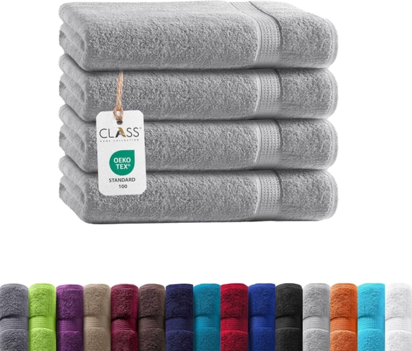 TRENDBUY24 Handtuch Set Handtücher Duschtücher Gästetücher Baumwolle Frottee Premium 4er Set, 100% Baumwolle (4-St), Duschtuch