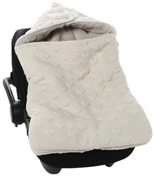 vertbaudet Fußsack Warmer Baby Ausfahrsack mit Jacquard-Herzen