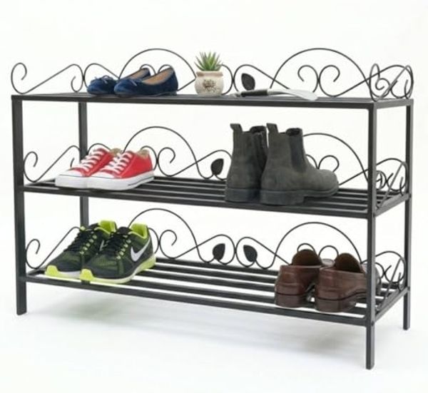 Schuhregal Mi-3 Regal 92cm Schuhschrank 21235 Schuhablage Metall Schmiedeeisen