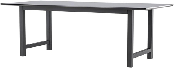 ebuy24 Esstisch Oslo Esstisch 100x220 cm schwarz. (1-St)