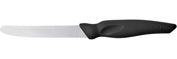Sallys Universalküchenmesser Powermesser aus Hochwertiger Edelstahlklinge, Spezieller Wellenschliff