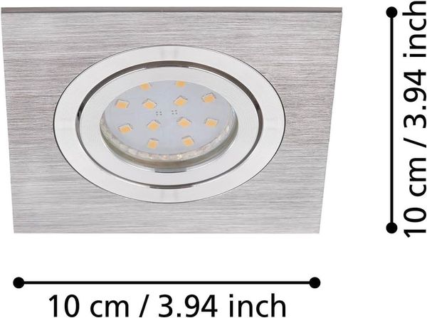 Eglo 98637 Einbauleuchte AREITIO L:9,5 B:9,5cm dimmbar Bild 3