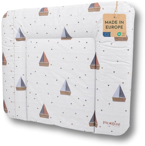 pic Bear weiche Wickelauflage HONEY 85 x 72 cm, Segelboot : Segelboot