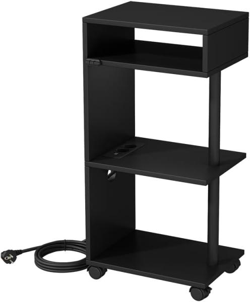 Vicco Nachttisch Barion Schwarz 38 x 78 cm