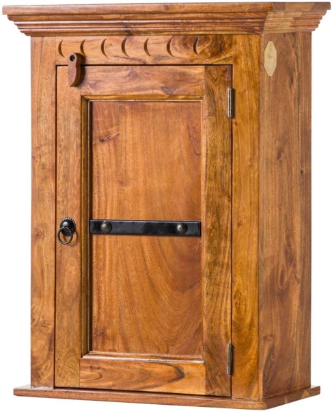 Massivmoebel24 Hängeschrank #01003 (Hängeschrank Akazie 52x24x69 honig lackiert OXFORD #01003)