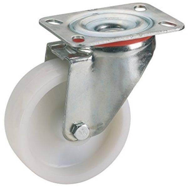 Lenkrolle mit Platte 80 x 30 mm, Tragkr. 100 kg