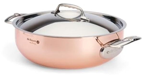 De Buyer Prima Matera Bratentopf Kupfer/Edels. 28cm konisch ind.