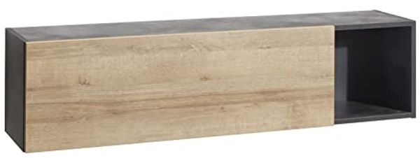 Composad Wandschrank, Holzwerkstoff, grau, (LxAxP) 140. 00x35. 00x30. 10 cm