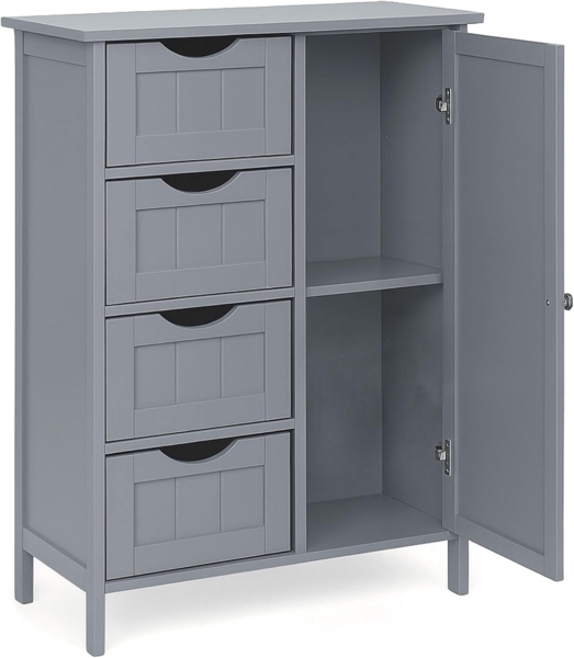 osoltus Badezimmerschrank Beistellschrank Hampton 55x30x82cm grau Bild 7