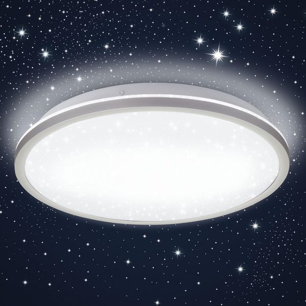 LED Deckenleuchte Sternenhimmel 18W ultraflach Deckenlampe Rückbeleuchtung 28cm