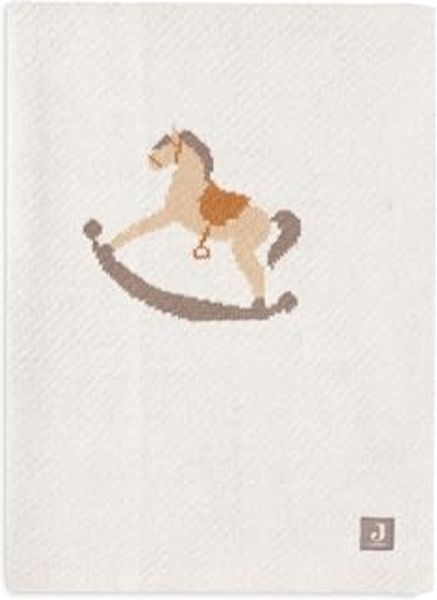 Jollein Nostalgic Ride Babydecke - 75 x 100 cm Off