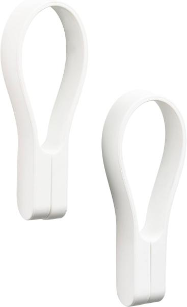 Zone Denmark Handtuchhalter Loop Magnet, 2er Set, Handtuchaufhänger, Handtuchclip, Silikon, White, 27925